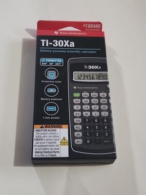 Texas Instruments TI-30Xa Scientific Calculator - Black